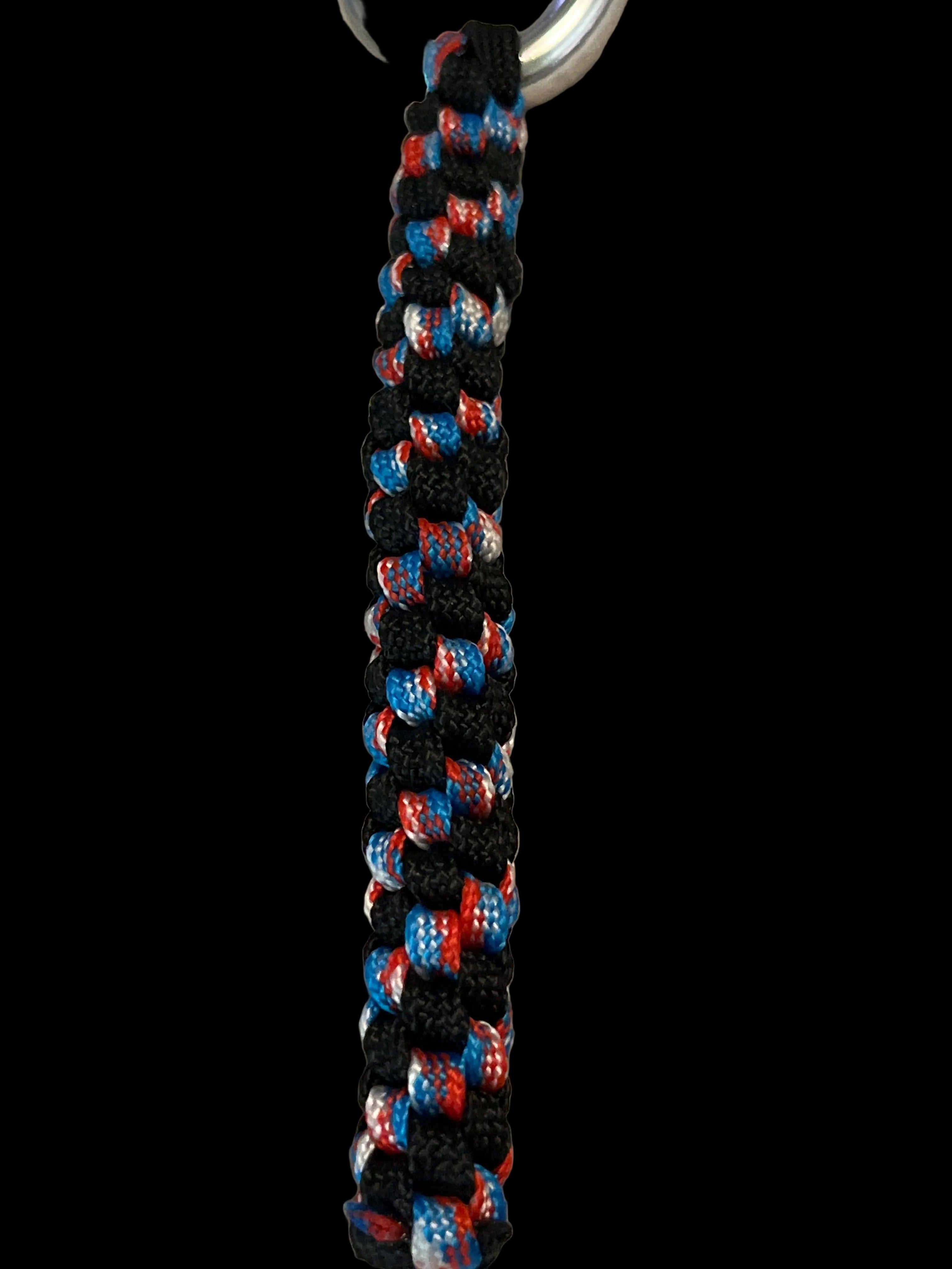 4"(10cm) 2-strings Artisan Handwoven Helix Spiral Paracord Collectors Item