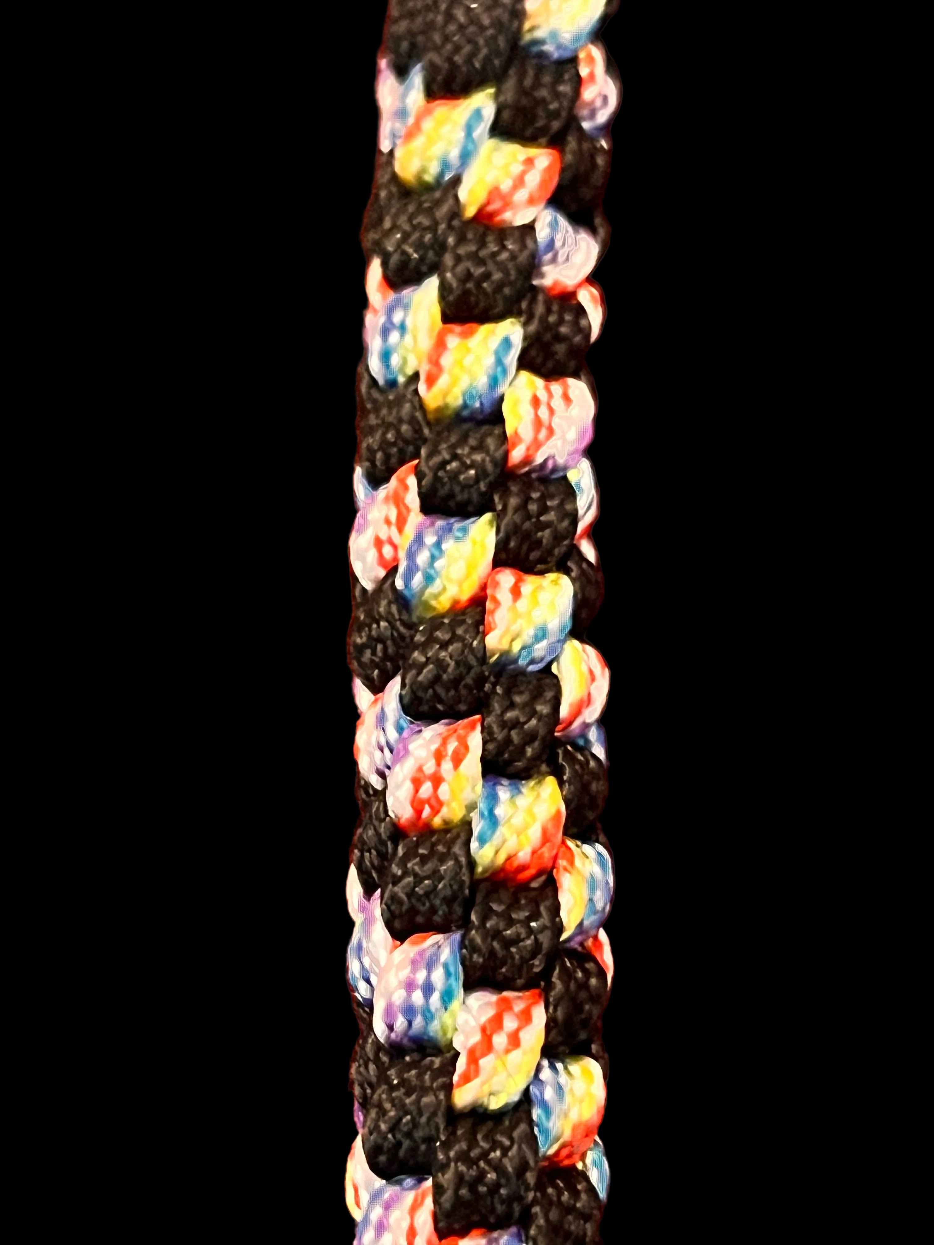 4"(10cm) 2-strings Artisan Handwoven Helix Spiral Paracord Collectors Item